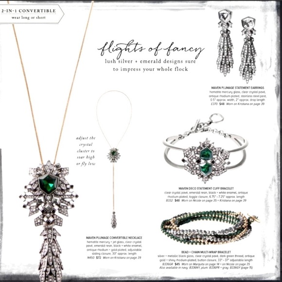 Chloe + Isabel Maven Plumage Necklace, Bracelet, Earrings
B1 - Picture 12 of 13